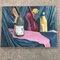 Mid Century Still Life with Bottles & Violins, 1970s, Painting on Canvas 5