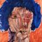 EJ Hartmann, Portrait Féminin Expressionniste Abstrait, 1970s, Peinture sur Noyau en Mousse 3