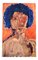 E. J. Hartmann, Abstract Expressionist Nude Female Portrait, 1970s, Paint on Foam Core 1