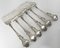 Late 19th Century Jester Face Decorated Sterling Silver Dinner Forks - Set of 6, Set of x 7