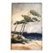Paysage Marin de Californie, 1920s, Aquarelle sur Papier 1
