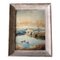 Ducks on Pond, 1950s, Painting on Canvas, Framed, Image 1