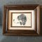 Sweet Hound Portrait Drawing, 1950s, Ink on Paper, Framed 5