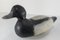 Mid 20th Century Carved Wooden Black & White Duck Decoy 2
