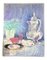 Impressionistische Tisch-Stillleben Pastellzeichnung, 1970er, Papier 1