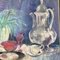 Impressionistische Tisch-Stillleben Pastellzeichnung, 1970er, Papier 3
