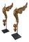18th Century Carved Giltwood Architectural Winged Fragments with Serpent Tails, Image 1