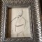 Abstract Fashion Study, Charcoal Drawing, 1950s, Framed 2