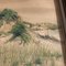 Paisaje de dunas de arena, años 50, Acuarela sobre papel, Enmarcado, Imagen 4