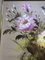 Pittura floreale con uccelli, Cina, anni '70, pittura e legno, bambù, tela e lino, con cornice, Immagine 4