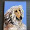 Large Afghan Hound Dog, 1980s, Painting on Canvas 5