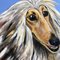Large Afghan Hound Dog, 1980s, Painting on Canvas 3