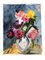Bodegón con flores, años 70, Acuarela sobre papel, Imagen 1