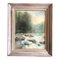 River Landscape with Falls & Rocks, 1960s, Painting on Canvas, Framed 1