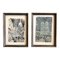Norte Dame y Montmartre, años 50, Litografía sobre papel, enmarcado, Juego de 2, Imagen 1