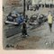 Norte Dame y Montmartre, años 50, Litografía sobre papel, enmarcado, Juego de 2, Imagen 4