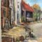 Gertrude Hammer, Scena di un villaggio dell'Europa orientale, anni '60, Dipinto su tela, Immagine 3