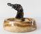 Austrian Viennese Bronze Elephant and Brown Onyx Ashtray 5