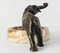 Austrian Viennese Bronze Elephant and Brown Onyx Ashtray 3