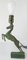 Lámpara de mesa Boudoir Leaping Gazelle Impala de bronce verdigris, Imagen 2