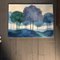 Abstrakte Blaue Baumlandschaft, 1980er, Gemälde auf Leinwand 5