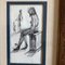 Small Figure Studies, Ink Drawings, 1960s, Framed, Set of 2, Image 3