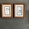 Small Figure Studies, Ink Drawings, 1960s, Framed, Set of 2, Image 5