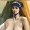 Nudo femminile, anni '70, Dipinto su masonite, Immagine 3