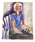 Courtney Barring, Ritratto femminile come Alice Neel, anni 2000, dipinto su tela, Immagine 1