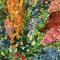 Natura morta floreale astratta, anni '60, dipinto su tela, con cornice, Immagine 3