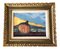 Paysage Abstrait avec Citrouille et Personnage, 1950s, Peinture sur Toile, Encadré 1