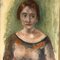Retrato femenino Mid Century, años 50, pintura sobre lienzo, Imagen 2