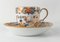 Taza de té y platillo English Wedgwood Pearlware Imari. Juego de 2, Imagen 2
