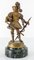 Figura de bronce de caballero medieval, siglo XIX, Imagen 5