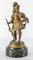 Figura de bronce de caballero medieval, siglo XIX, Imagen 9