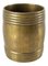 English Bronze Barrel Form Toothpick Holder 1