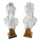 Night & Day Busts by Arnold Machin for Royal Worcester, 1970s, Set of 2 1