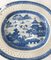 Chinese Export Chinoiserie Blue and White Basket and Tray, Set of 2 7