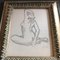 Art Deco Female Nude, 20th Century, Charcoal on Paper, 1930s, Framed, Image 2