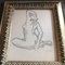 Desnudo femenino Art Déco, siglo XX, Carbón sobre papel, años 30, enmarcado, Imagen 2