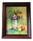 Still Life with Fruit & Flowers, 1970s, Painting on Canvas, Framed 1