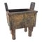 20th Century Chinese Chinoiserie Cast Iron Ding in the style of James Mont, Image 1