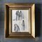 Eleanor Reed, Native American, Charcoal Study Drawing, 1940s, Framed 5