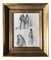 Eleanor Reed, Native American, Charcoal Study Drawing, 1940s, Framed 1