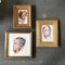 Portraits, 1970s, Watercolors, Framed, Set of 3 6