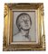 Joan Shepherd, Portrait, 1950s, Crayon on Paper, Framed, Image 1