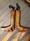 Vintage 19th Century, Wooden Boot Forms Set of 2 7