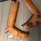 Vintage 19th Century, Wooden Boot Forms Set of 2 3