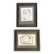 Wayne Cunningham, Untitled, Abstract Ink Drawings, Framed, Set of 2 1