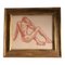 Male Nude Study, 1940s, Sepia on Paper, Framed 1